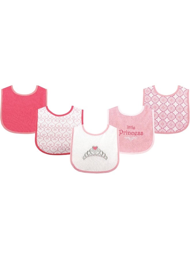 Luvable Friends unisex-baby Cotton Terry Drooler Bibs With Peva Back - Image 2