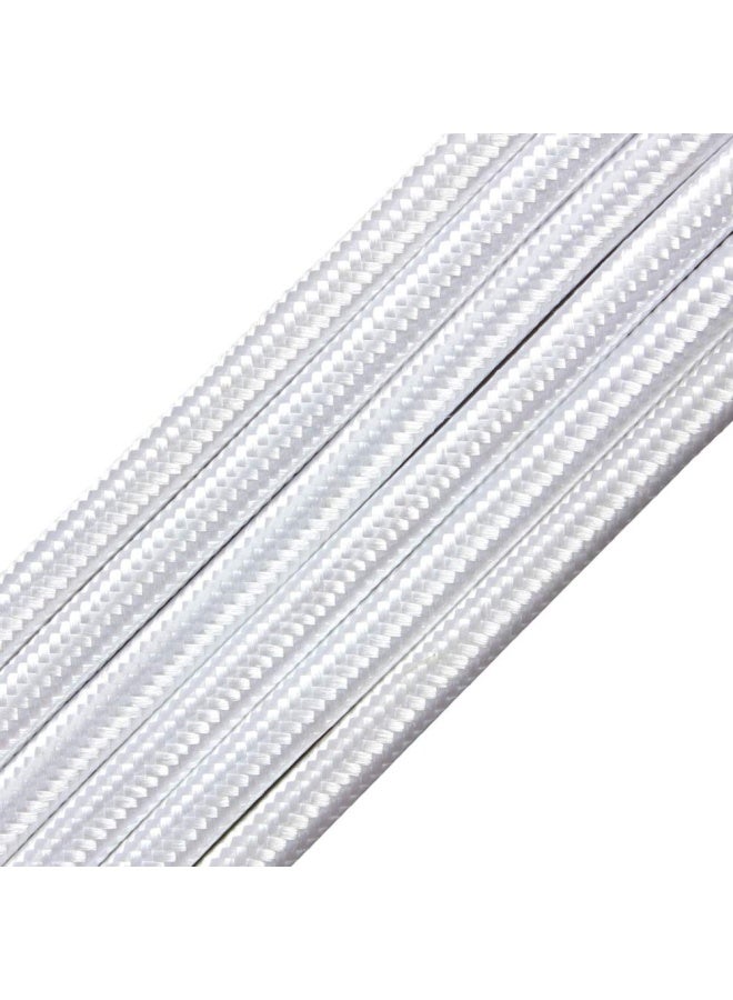 Prunlla 32.8Ft Fabric Cloth Covered Round Wire Prunlla Vintage 18/2 Industrial Electrical Lamp Cord 18 Gauge Antique Style For Retro Lamp Diy Projects Pearl  - Image 1