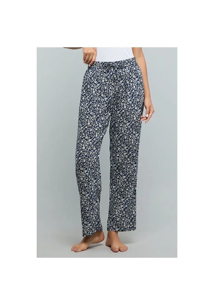 R&b Patterned Pyjama Pants with Drawstring Waist