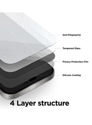 Matte Privacy Screen Protector for iPhone 17 Pro - Tempered Glass, Anti-Glare,Ultra-Thin, Scratch-Resistant - view 3