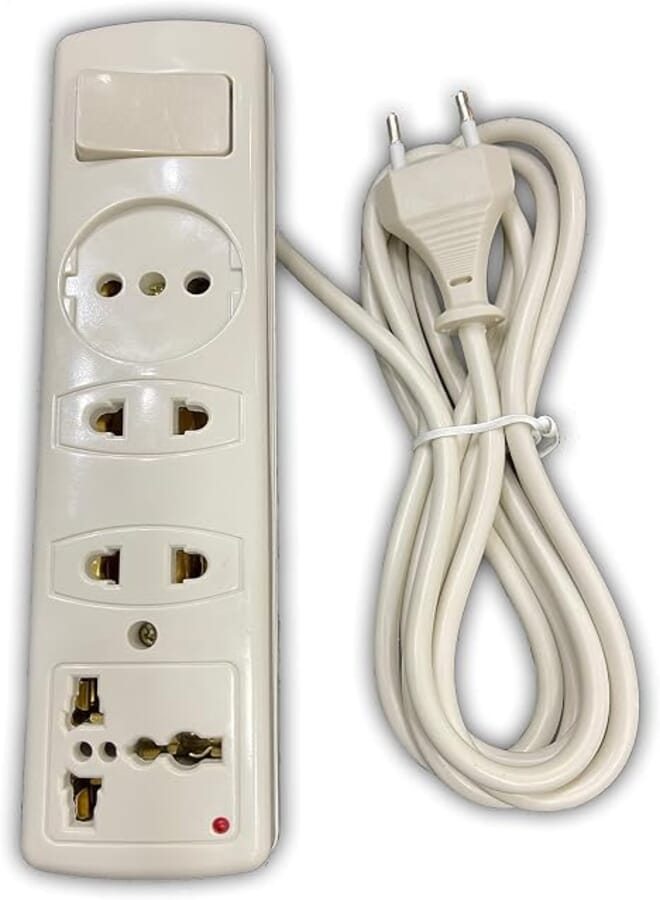 Extension Electric Socket with Cable -5M (White)