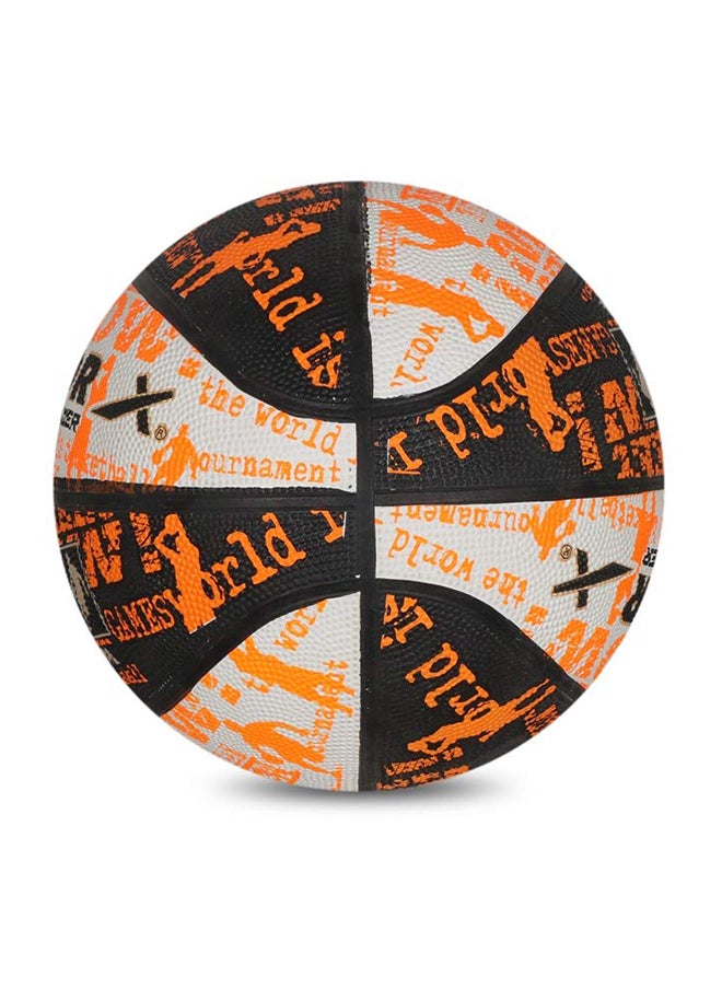 Vector X Power Basketball (Black/White/Blue, Size:5) | Rubber | Training| Indoor/Outdoor Court  - Image 4