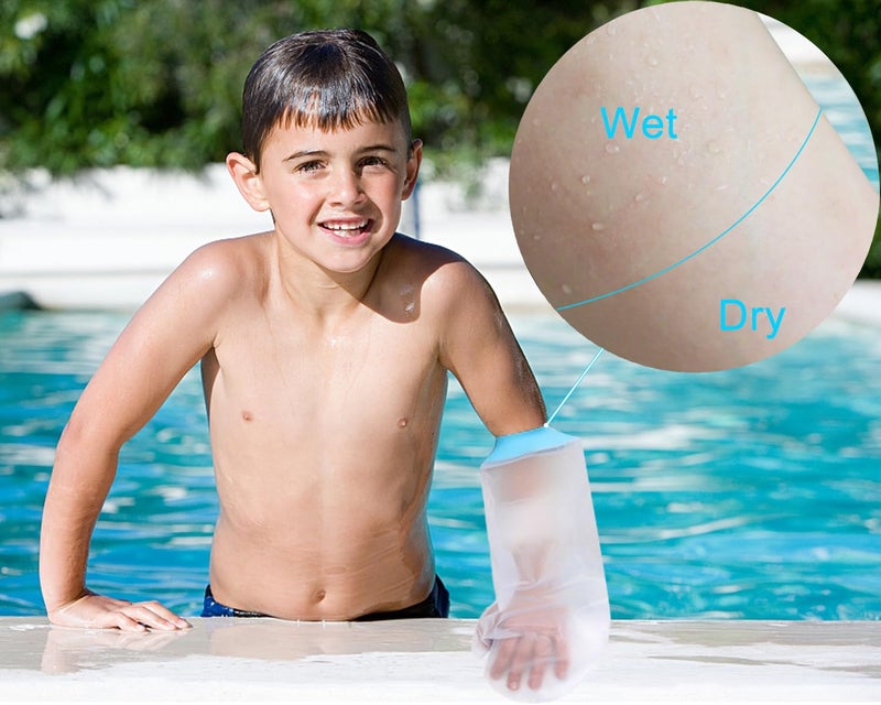 CureSquad Waterproof Cast Cover Arm Child, Soft Comfortable Reusable Shower Cast Bandage Protectorr for Bath Teens, Child Bandage Protector for Broken Surgery Wound Arm, Hands, Wrists,Protector Bag - Image 3