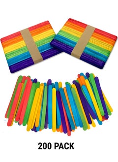 CRAFT MAGIC, 200 PACK Colored Popsicle Sticks, 4.5 Inch Colored Wooden Craft Sticks for DIY Craft Creative and Classroom Art Supplies. - pzsku/Z97980976F154358292CAZ/45/_/1714925466/e798bcc5-c19e-436b-9ef9-b482eb177f07