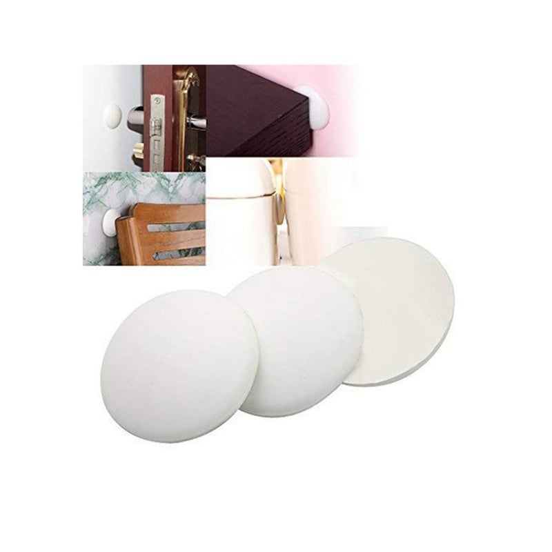 SOLARAE Door Stopper Wall Protector, 4 Pcs Silicone Door Knob Wall Bumper Guard with Self Adhesive for Protecting Wall, Door Handle, Refrigerator Door - Image 1