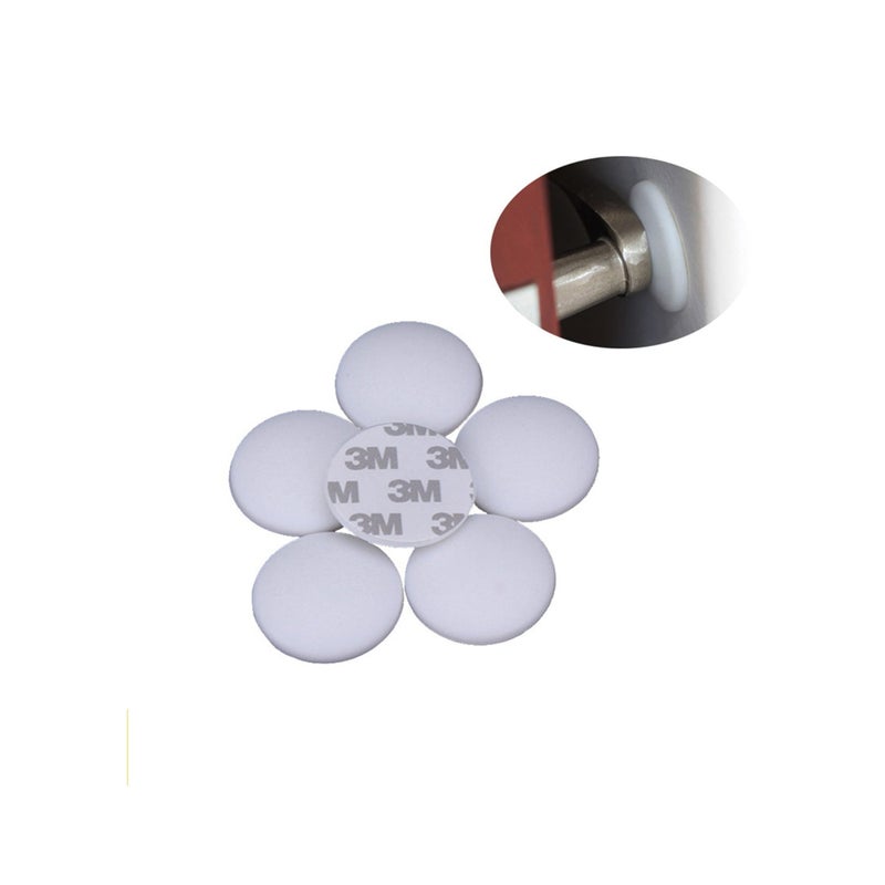 SOLARAE Door Stopper Wall Protector, 4 Pcs Silicone Door Knob Wall Bumper Guard with Self Adhesive for Protecting Wall, Door Handle, Refrigerator Door - Image 5