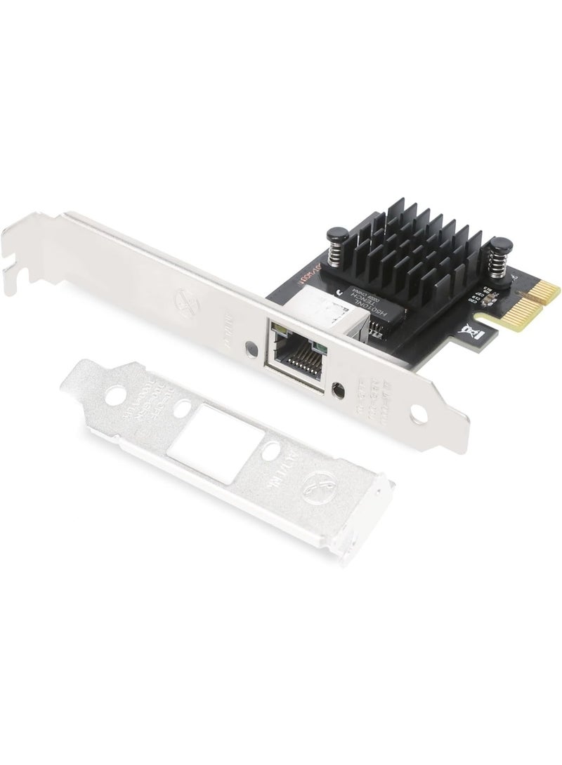 PCIe 2.5GbE Network Card Single Port 2.5G/1G Ethernet Adapter High Speed RJ45 LAN Card for Desktop PC Windows and Linux Support - Image 1