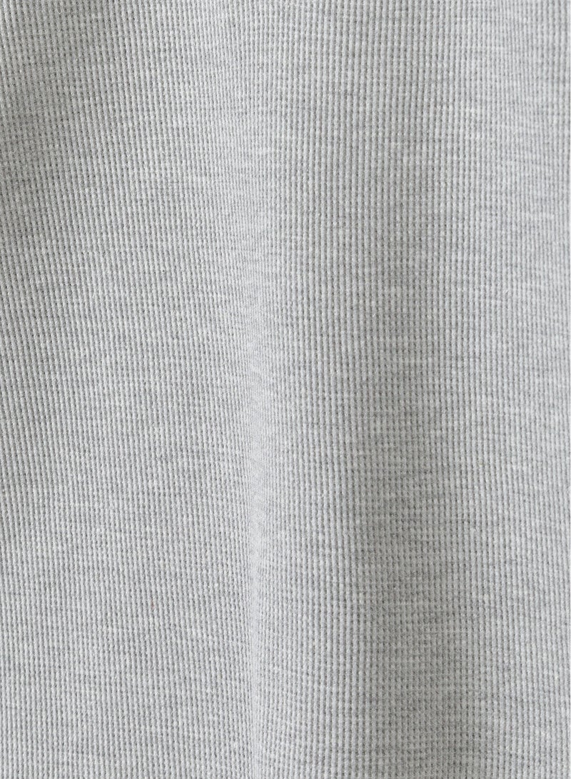 MINOTI Kids Long Sleeve Henley Top with Buttons - Image 3