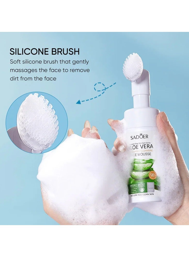 SADOER ALOEVERA REFRESHING CLEANSING FACE MOUSSE - Image 3