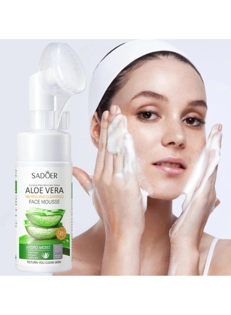SADOER ALOEVERA REFRESHING CLEANSING FACE MOUSSE - Image 2