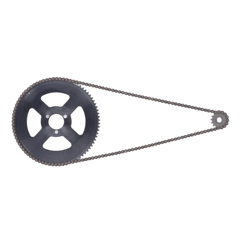 25H Chain Sprocket Set - Premium Steel Durable Wear-Proof Rust-Resistant - 146 Link Chain 15T Front 80T Rear Sprocket for 47CC 49CC Mini Motorcycles ATVs Dirt Bikes Pocket Bikes - Image 3
