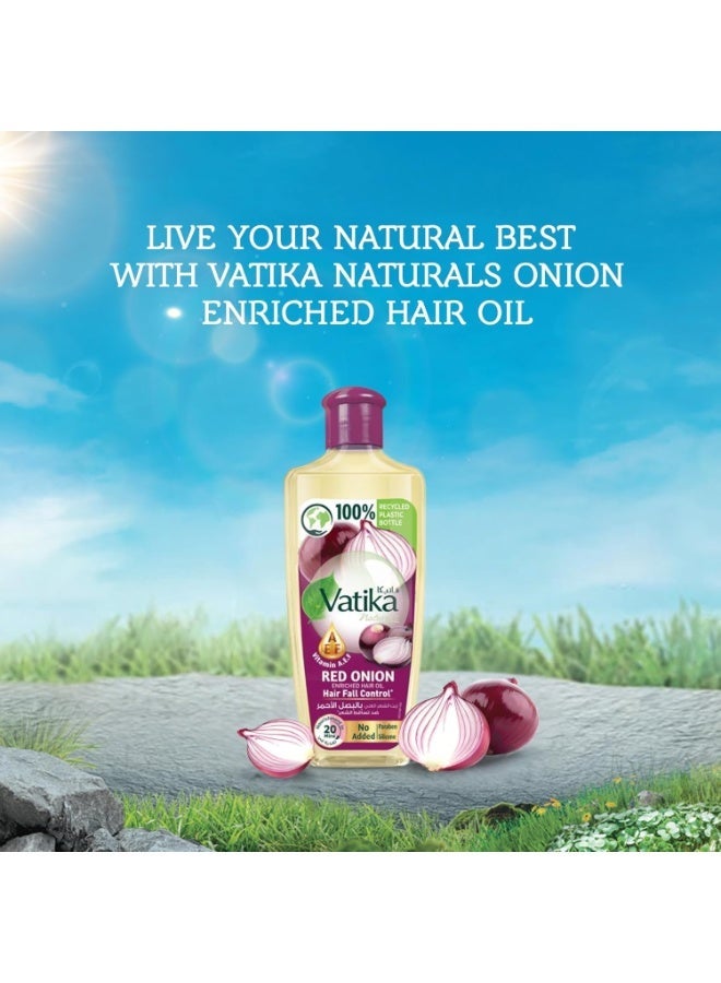 Vatika Red Onion Enriched Hair Oil, For Hairfall Control 200ml - Image 2