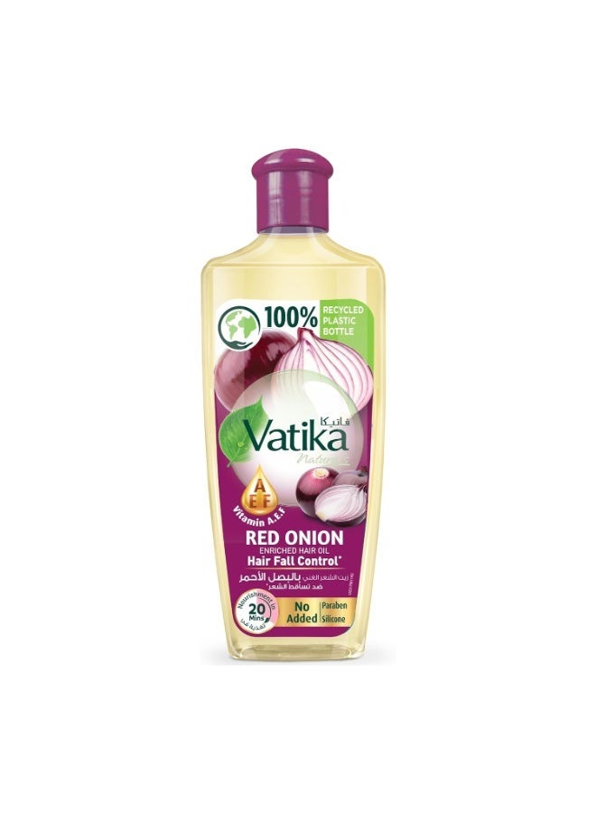 Vatika Red Onion Enriched Hair Oil, For Hairfall Control 200ml - Image 1
