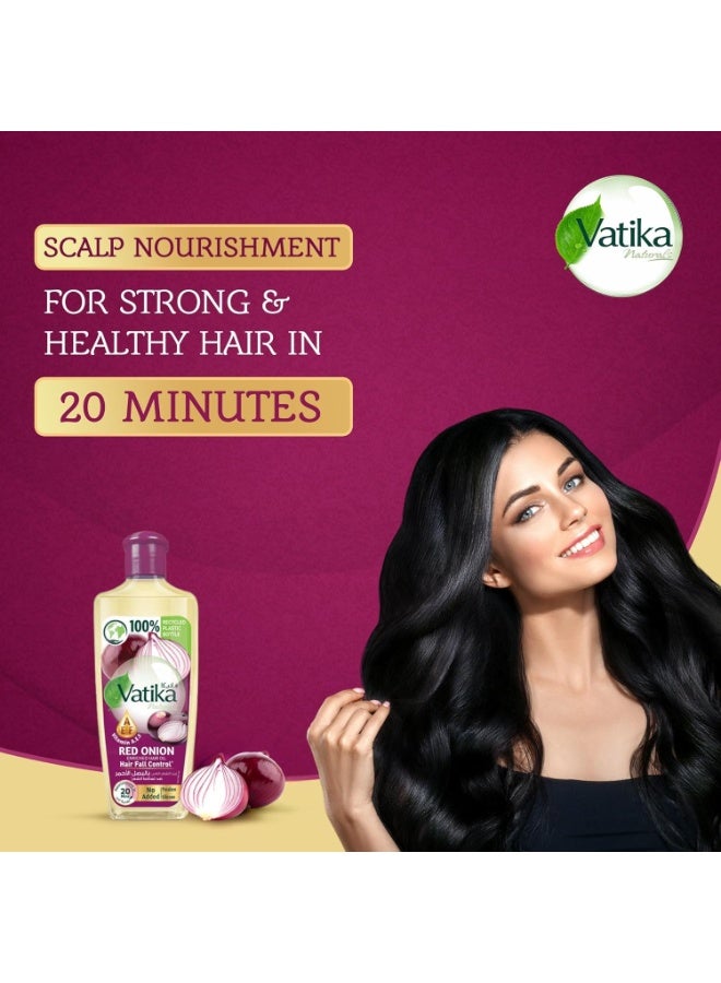 Vatika Red Onion Enriched Hair Oil, For Hairfall Control 200ml - Image 5