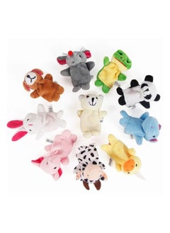We Happy 5Pcs Cute Cartoon Biological Animal Finger Plush Puppet Toys Children Story Telling Fun Learning Assorted Color and Design  - Image 2