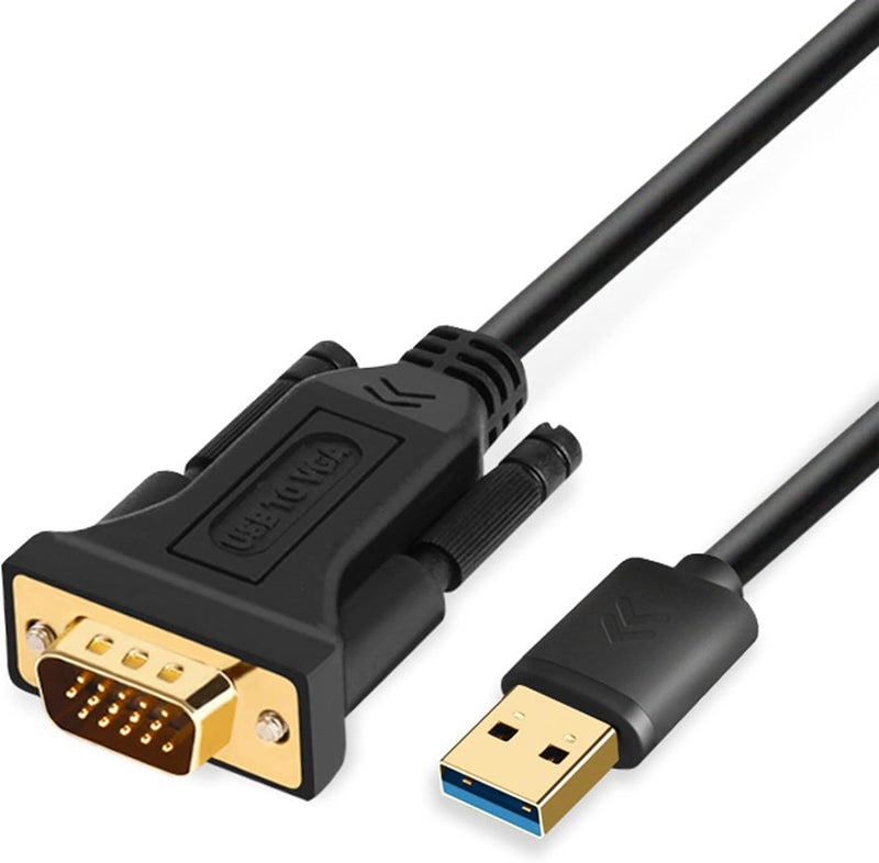 ELECABLE USB to VGA Adapter Cable 5FT Compatible with Windows 11/10/8/7, USB 3.0 to VGA Male 1080P Monitor Display Video Adapter/Converter Cord. (5FT) - Image 1