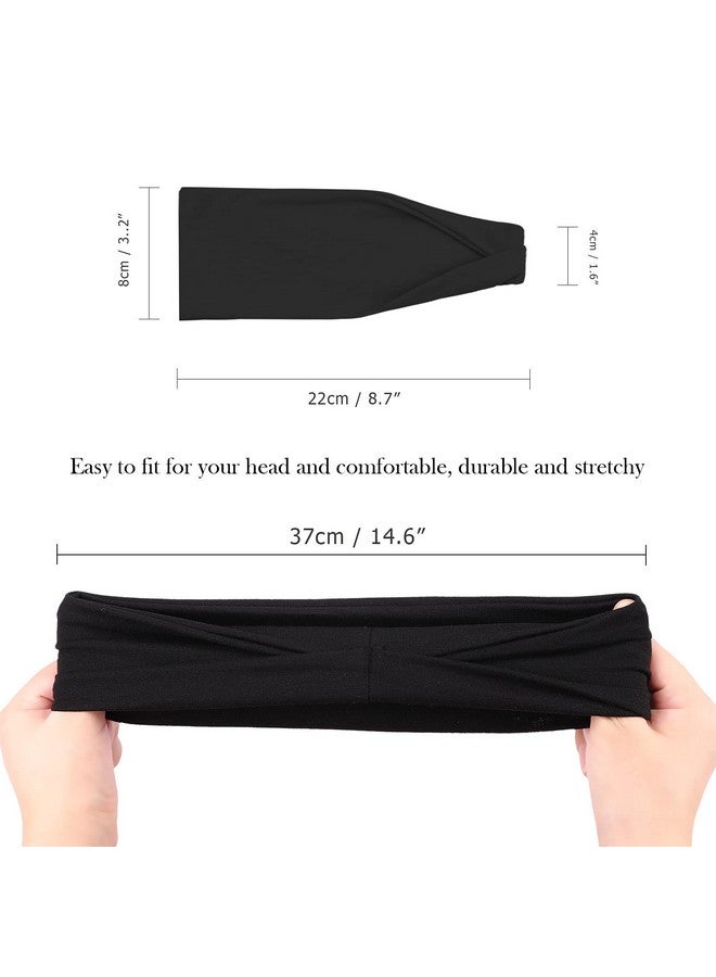 إسكدنيا Yoga Sports Headbands For Women Elastic Nonslip Headbands Workout Running Hair Bands 6 Pack - Image 3