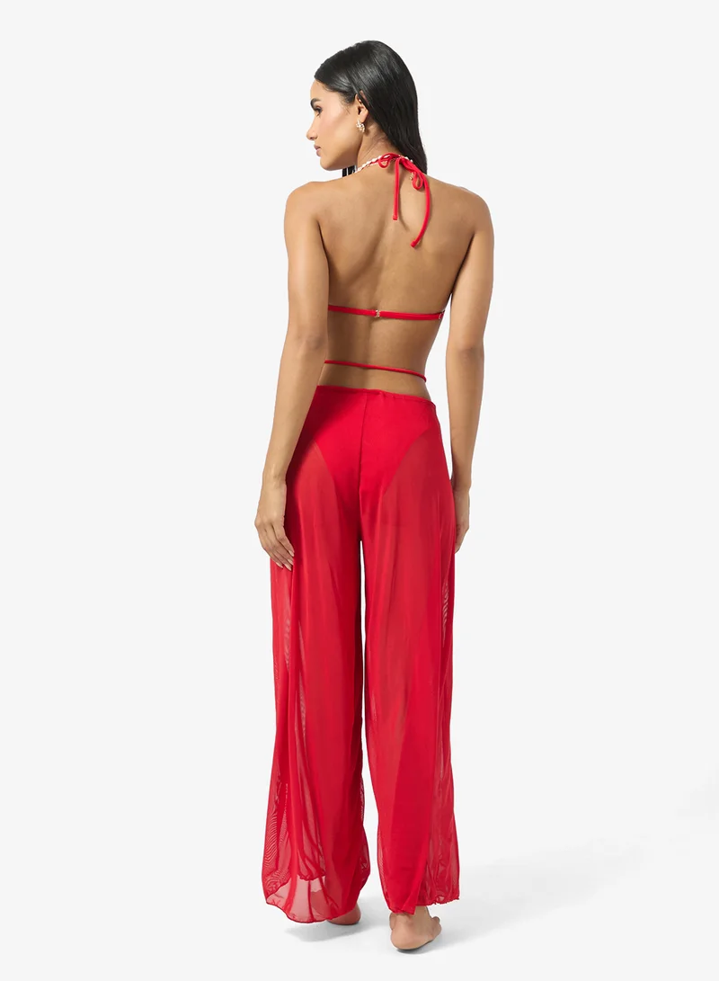 Ginger 3 Pc Bikini &amp; Sheer Pant Set
