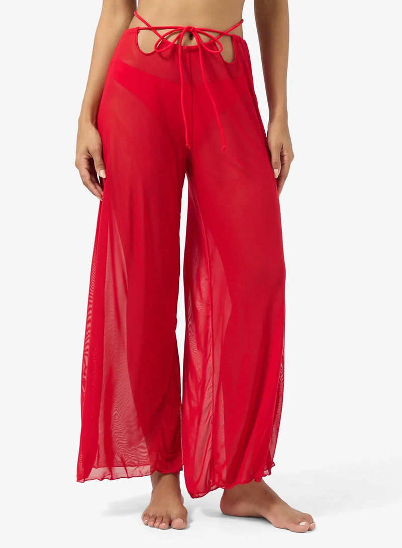 Ginger 3 Pc Bikini &amp; Sheer Pant Set
