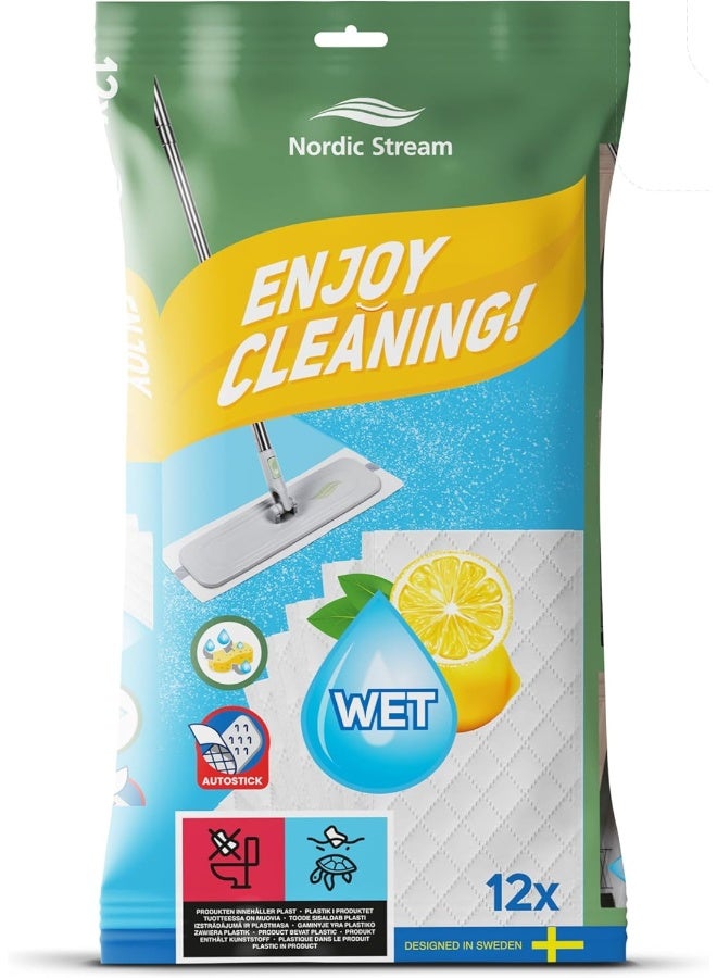 Nordic Stream نوردك ستريم، إعادة تعبئة مناديل مبللة ستريمي 1x12 قطعة - Image 1