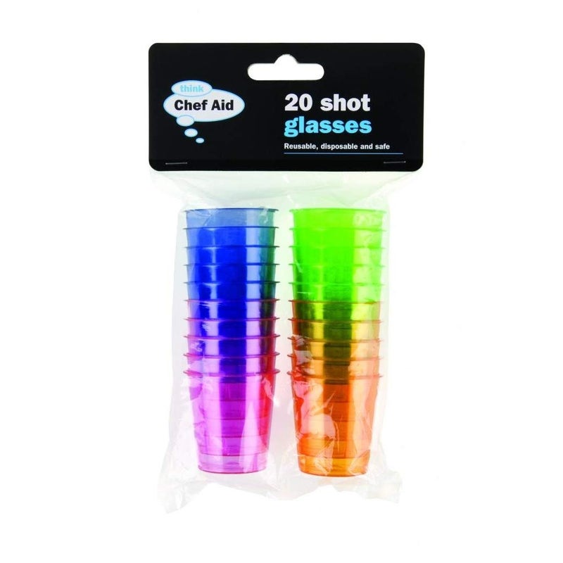 Chef Aid Shot Glasses Multicolour 18 x 115 x 4 cm