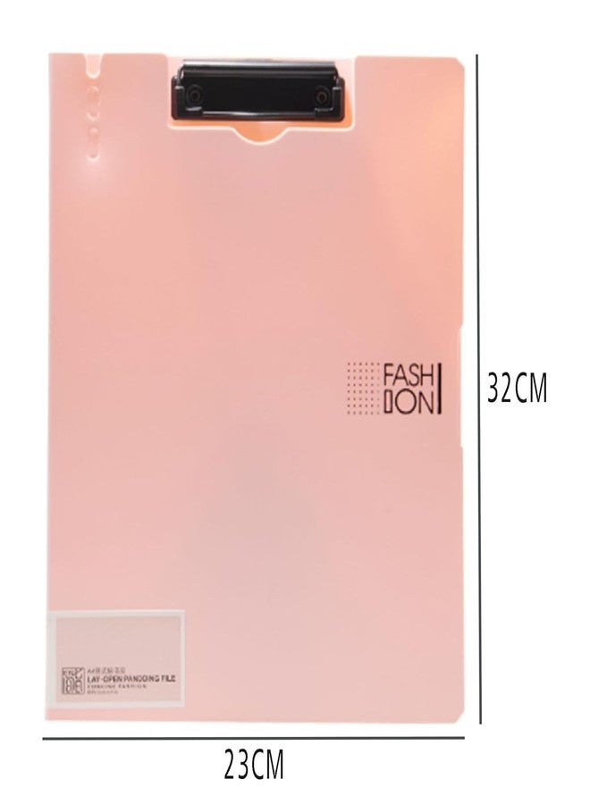 2HEET Lay Open A4 Pandding Files with Matte Hard Cover and Hazy Pink Colour - Document Organizer for School, Office, Home, Durable with Flap, Easy Viewing and Accessibility - Image 3