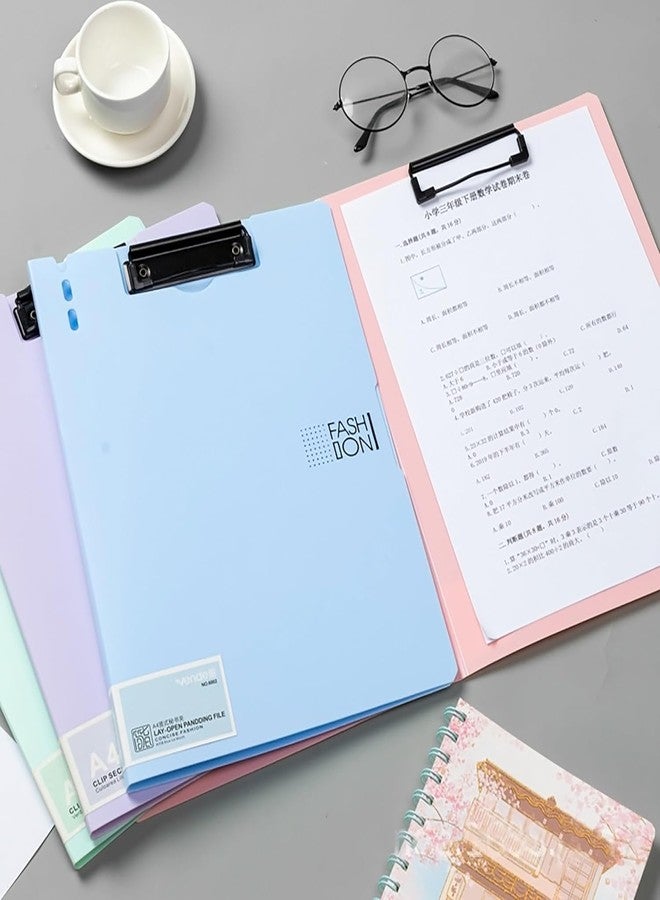 2HEET Lay Open A4 Pandding Files with Matte Hard Cover and Hazy Pink Colour - Document Organizer for School, Office, Home, Durable with Flap, Easy Viewing and Accessibility - Image 2