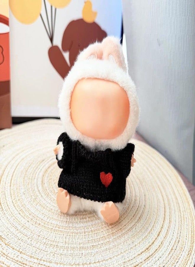HOOYEE Doll Clothes Set for Labubu - 3 Pack Cute Outfit & Cap Accessories for 17cm Dolls, Replacement Costume Wardrobe for Labubu Clothes (No Doll Included) - Image 5