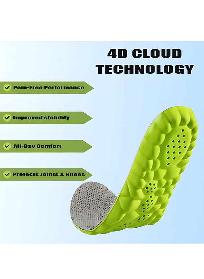 Kids Orthotic Insoles, 4D Cloud Cushion Breathable Shoe Inserts for Children, Trim to Fit, Shock Absorption Arch Support Insoles for Boys Girls, Size 27-28 (7.5 Inch) - Image 5