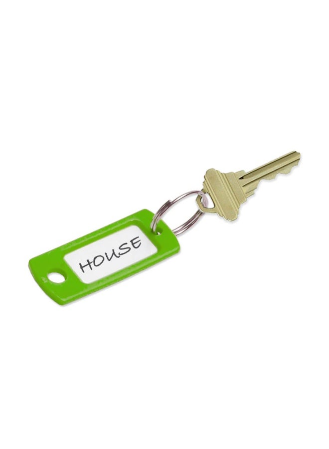 24pcs البلاستيك ملونة Keychain العلامات مع العلامات - معرفات العلامة الرئيسية, العلامات الاسمية, وعلامات, مناسبة لأقراص USB, تسمية Keychains, علامات الحيوانات الأليفة مفتاح معرف, علامات الأمتعة الصغيرة - Image 2