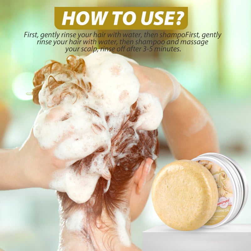 Starhig 2 Pcs Ginger Hair Growth Shampoo Bars - Natural Organic Formula for Promoting Hair Regrowth - Image 3