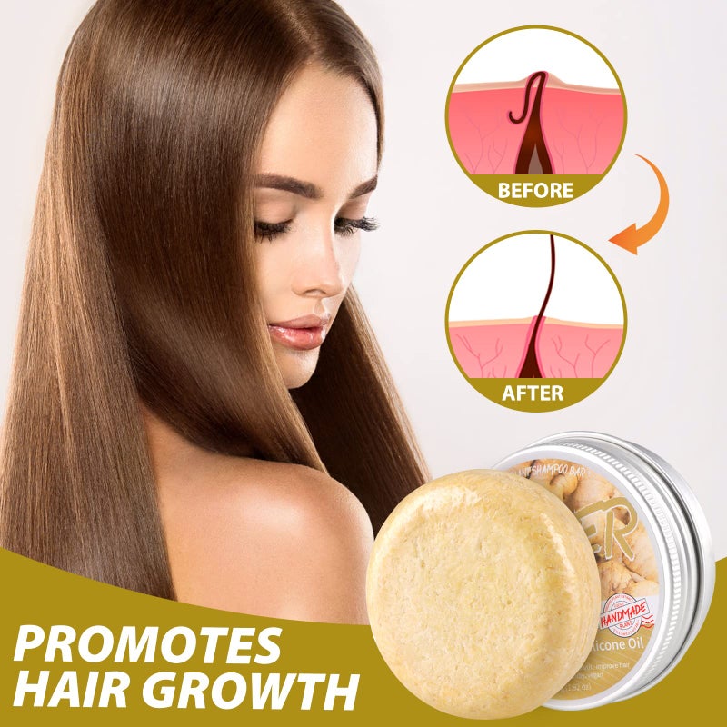 Starhig 2 Pcs Ginger Hair Growth Shampoo Bars - Natural Organic Formula for Promoting Hair Regrowth - Image 4