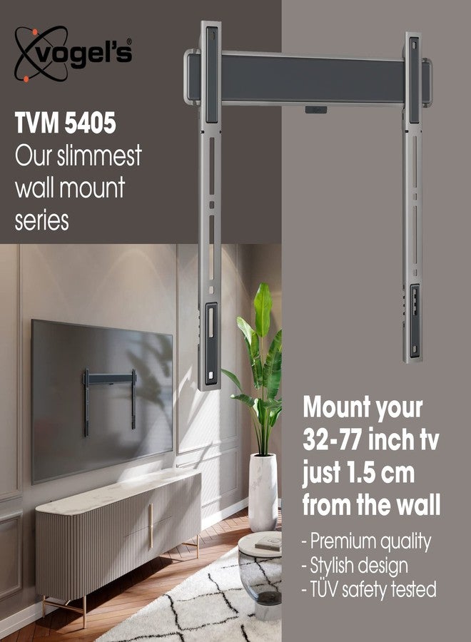 Vogel's TVM 5405 Extremely Flat TV wall Bracket for 32-77 inch TVs, Max. 165 lbs, TV Bracket max. VESA 400x400, Universally Compatible, Distance to the wall only 0.59 inch - Image 2
