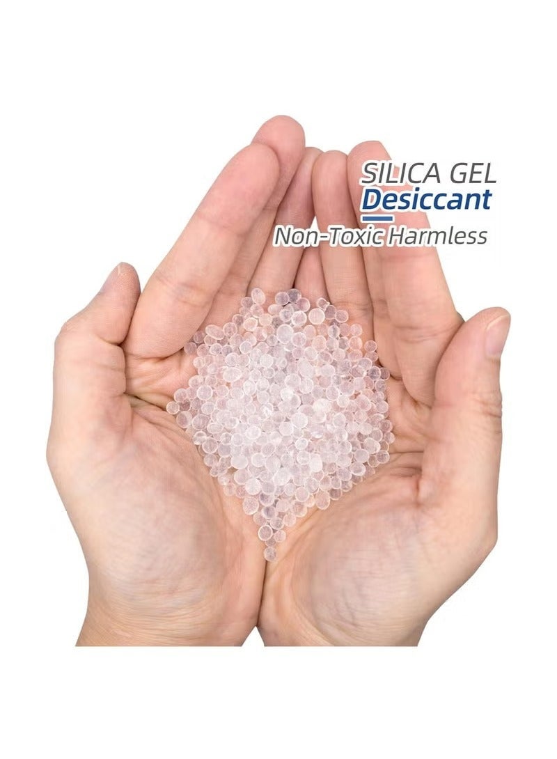 general 200 Packs 1 Gram Desiccant Packets Food Safe Silica Gel Desiccant Packets Premium Moisture Absorbers for Food Storage Desiccant Beads Packet for Moisture Storage Control - Image 3