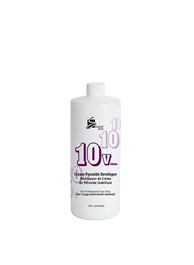 Super Star Cream Peroxide Developer 10 Volume - 16 Oz