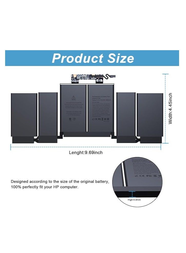 Terabyte A1964 A1989 A2251 Battery Replacement for MacBook Pro 13" A1989 (Mid 2018, 2019) and A2251 (2020), EMC 3214 3358 3348 - Image 3
