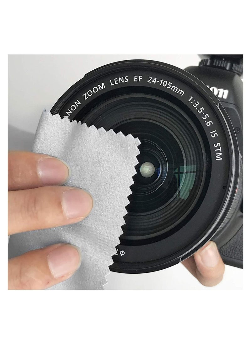 Generic - 8-Piece Microfiber Eyeglass Cloths for Cleaning Lenses Screens Cameras Cell Phone LCD TV Screens Tablets - Image 1