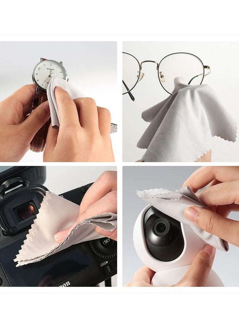 Generic - 8-Piece Microfiber Eyeglass Cloths for Cleaning Lenses Screens Cameras Cell Phone LCD TV Screens Tablets - Image 1