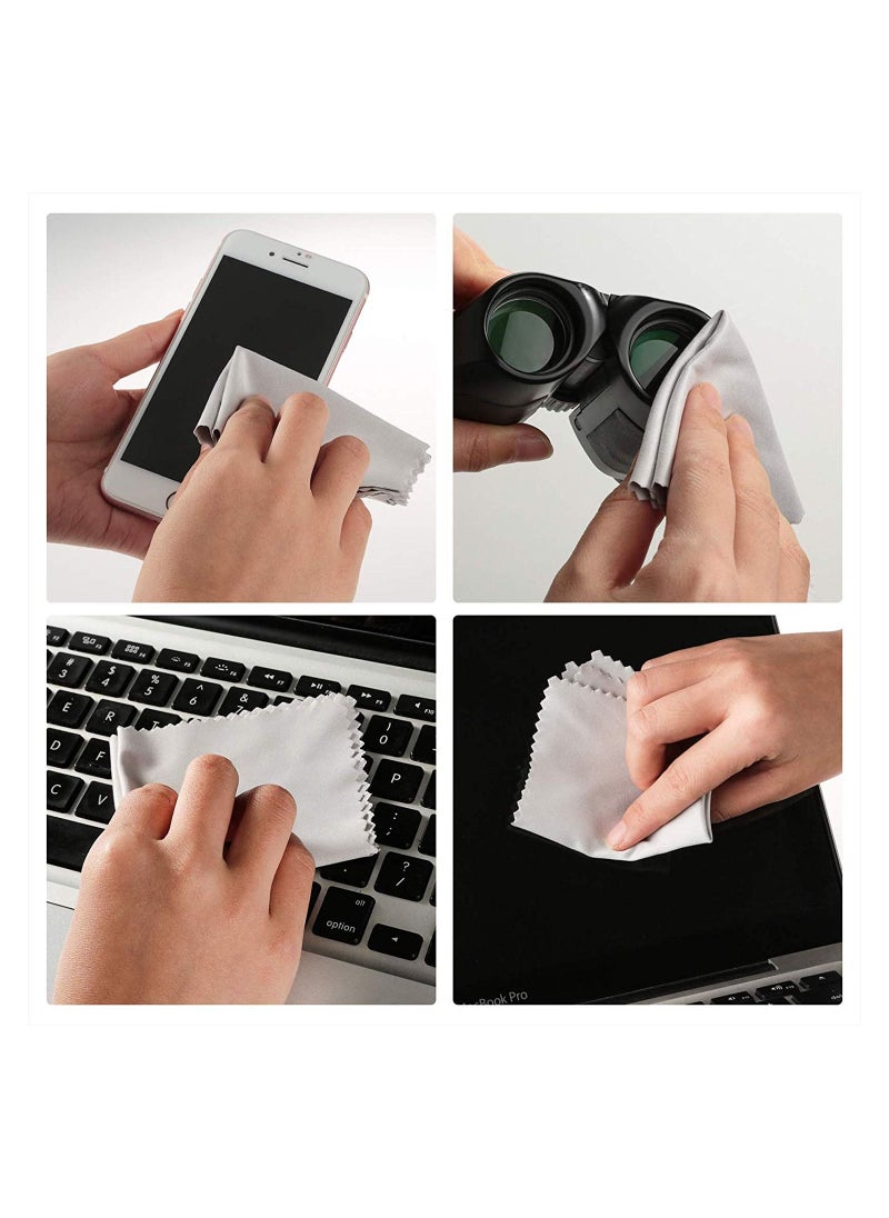 Generic - 8-Piece Microfiber Eyeglass Cloths for Cleaning Lenses Screens Cameras Cell Phone LCD TV Screens Tablets - Image 1
