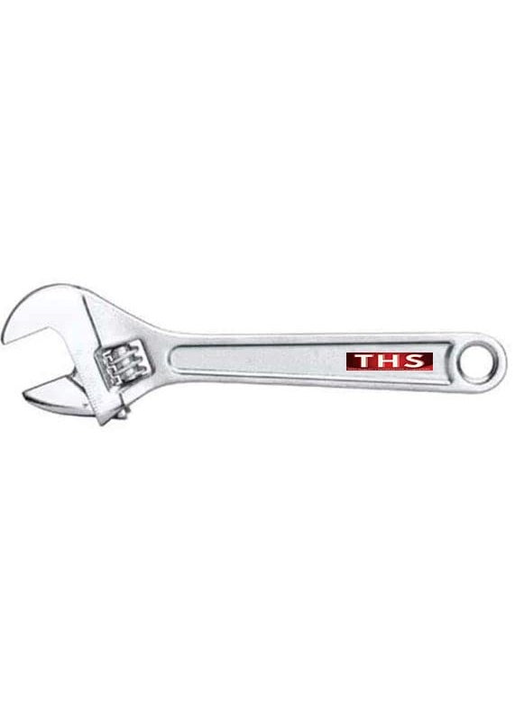 THS - THS 6 150mm Adjustable Wrench Adjustable Spanner Precision Milled Jaws for Max Gripping Power AntiCorrosion DIN Standard Dieforged RustProof Durable - Image 1