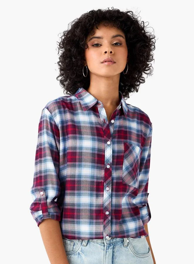 Lee Cooper Lee Cooper Regular Fit Checked Shirt