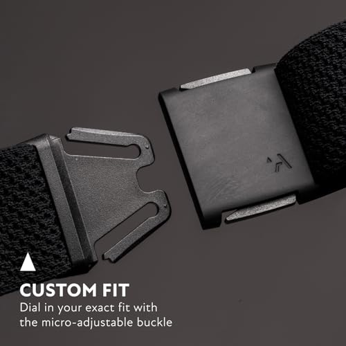 Arcade Belts Momentum Belt - Elastic Stretch Belt with Low-Profile Buckle, Travel-Friendly, Adjustable Fit (Black) - Image 3