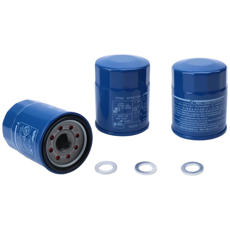 TRSCJXN 3PCS 15400-PLM-A02 Engine Oil Filter 94109-14000 Washers Kit Fit for Honda Acura-Accord CR-V Civic HR-V Pilot Fit CR-Z, Replaces 15400-PLC-003,15400-PLC-004,15400-PLM-A01,15400-RTA-003,15400-RTA-004 - Image 1