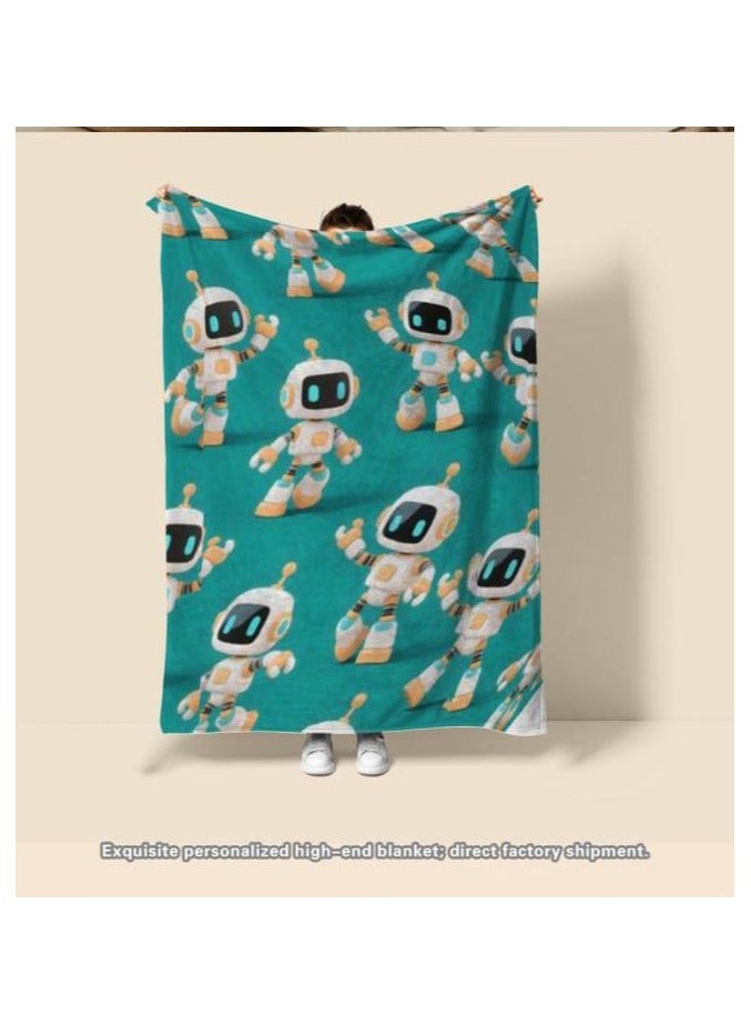 general Children's or student cartoon flannel thin blanket (warm and comfortable, suitable for sleep, games) 100cm*150cm - 946 - Image 5