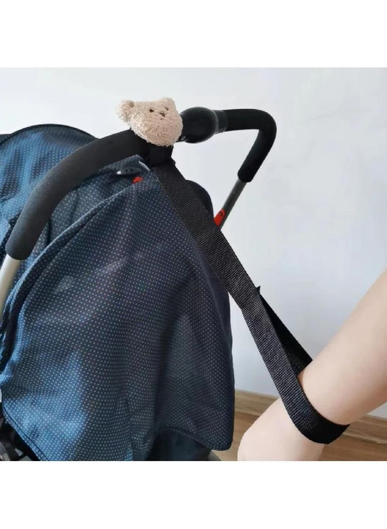 حزام المعصم لسلامة عربة الأطفال مع تحكم يدوي وحزام مضاد للانزلاق - ملحقات عربة الأطفال العالمية مع شريط واقي متين - Image 4