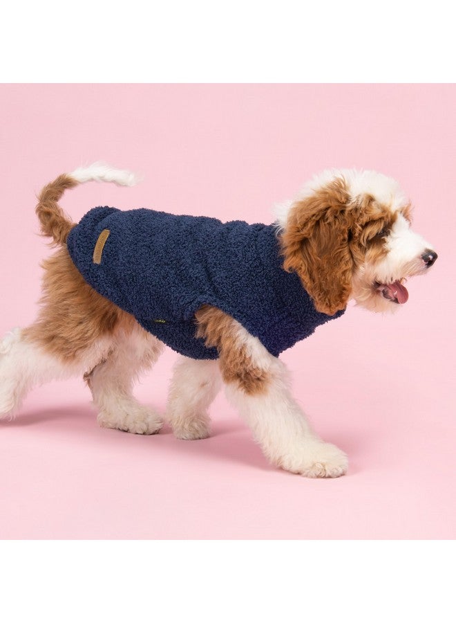 Fitwarm 2 Pack Striped Fleece Dog Sweater, Warm Winter Dog Clothes for Small Dogs Boy Girl, Fuzzy Pet Outfit, Doggy Pullover Jumper, Grey, Navy, Large - Image 4