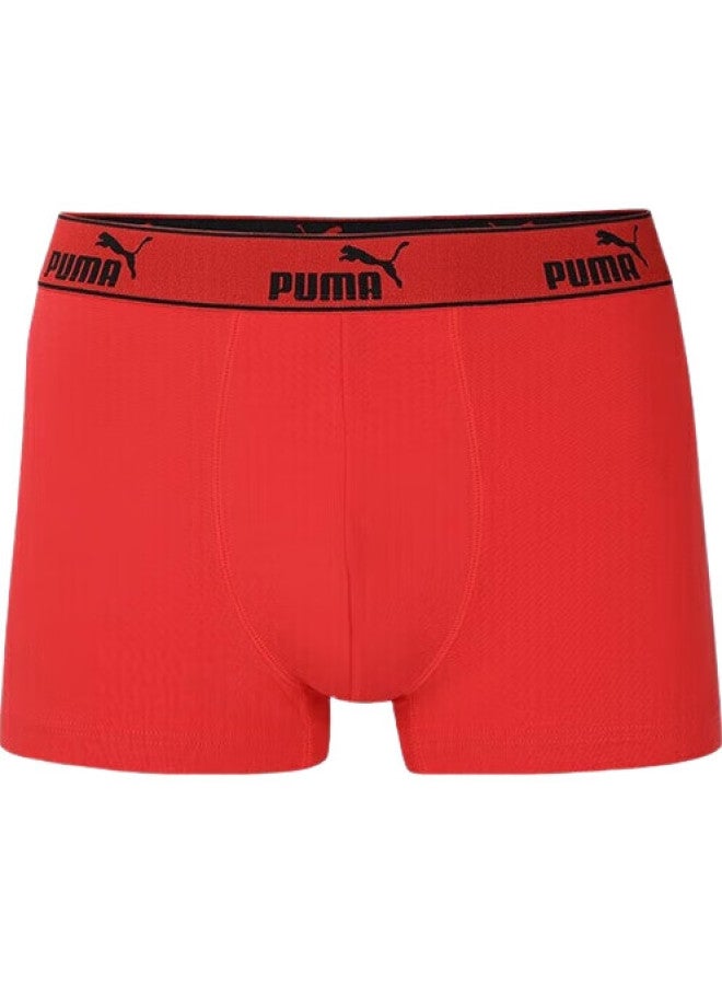 PUMA Men'S Underwear Lucky Dragon Year Wedding New Year Red Underwear 3-Pack - Image 1