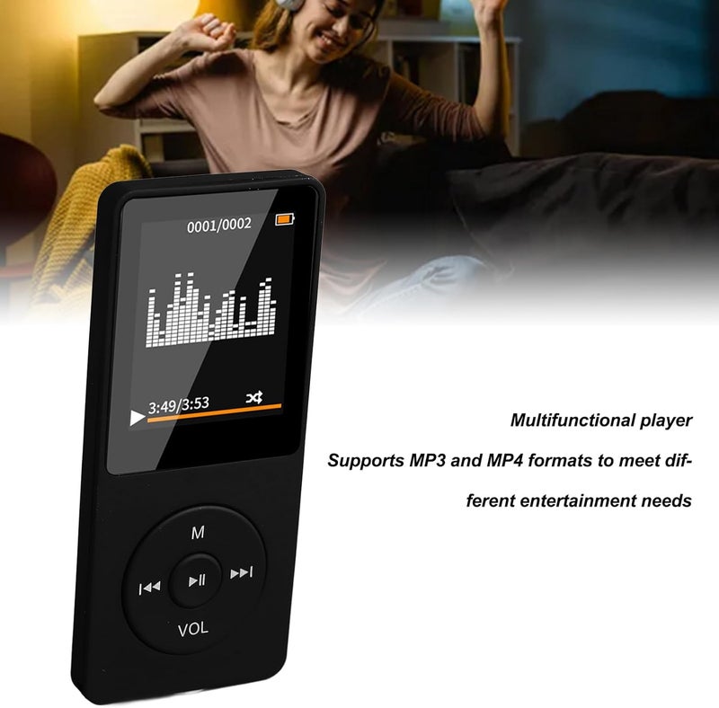 Goshyda Mp4 Player, Mp4 Music Player with Bluetooth, Mini Portable Mp3 Mp4 Player for Running Walking Studying - Image 3