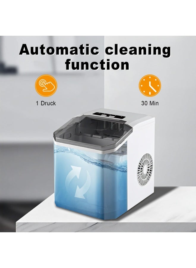 Dinex Instant Ice Maker - 1.3L Water Tank, Fast Ice Production in 6 to 10 Minutes, Portable Countertop Ice Cube Machine for Home, Office and Kitchen - Image 2