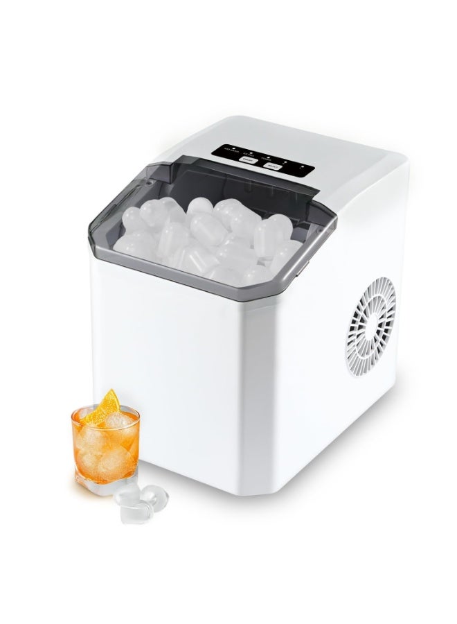 Dinex Instant Ice Maker - 1.3L Water Tank, Fast Ice Production in 6 to 10 Minutes, Portable Countertop Ice Cube Machine for Home, Office and Kitchen - Image 1